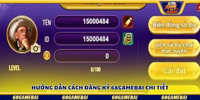 Cách đăng ký 68gamebai chi tiết