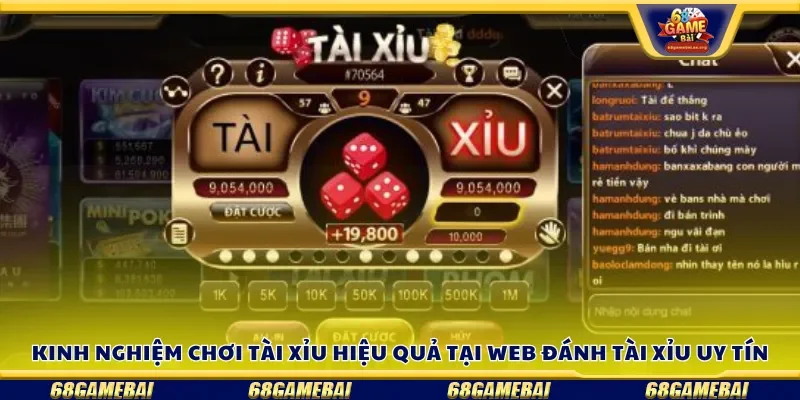 Mẹo chơi tài xỉu hiệu quả tại web đánh tài xỉu uy tín